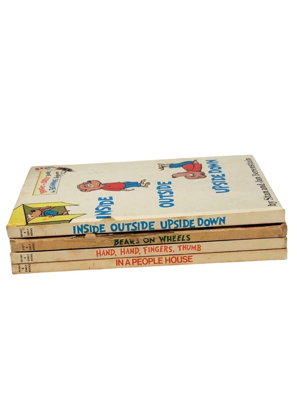 Bernstain Bears Dr. Seuss Book Lot Inside Outside Upside Down Bears on Wheels In - Picture 11 of 12